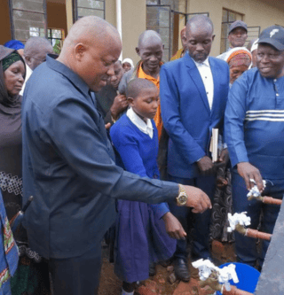 Inspecting school water tap